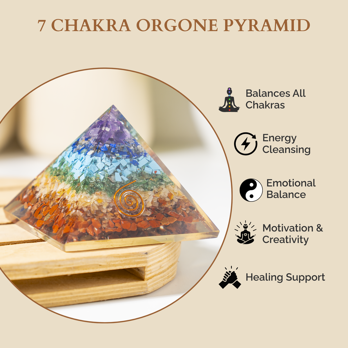 Orgone 7 Chakra Pyramid
