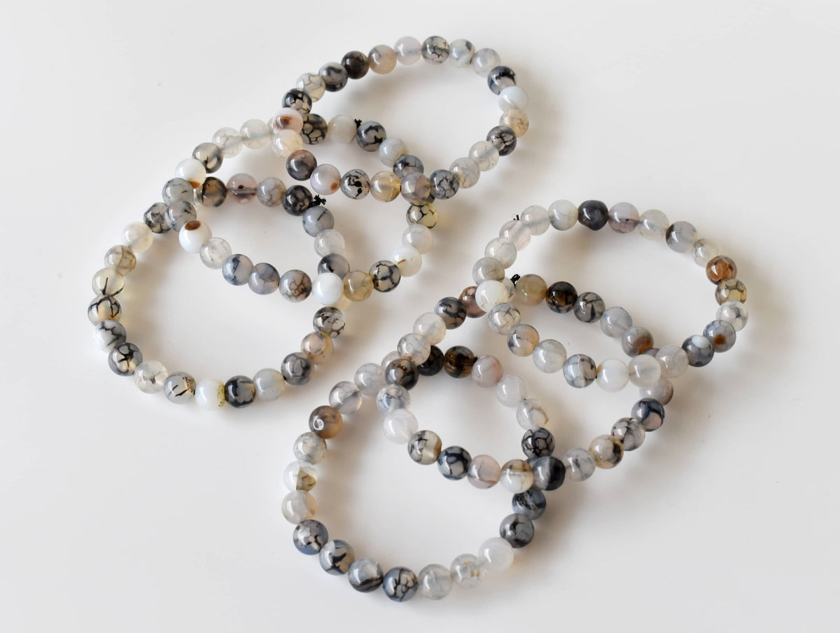 Healing Bracelet | Dragon Vein Agate | Gemstone Bracelet