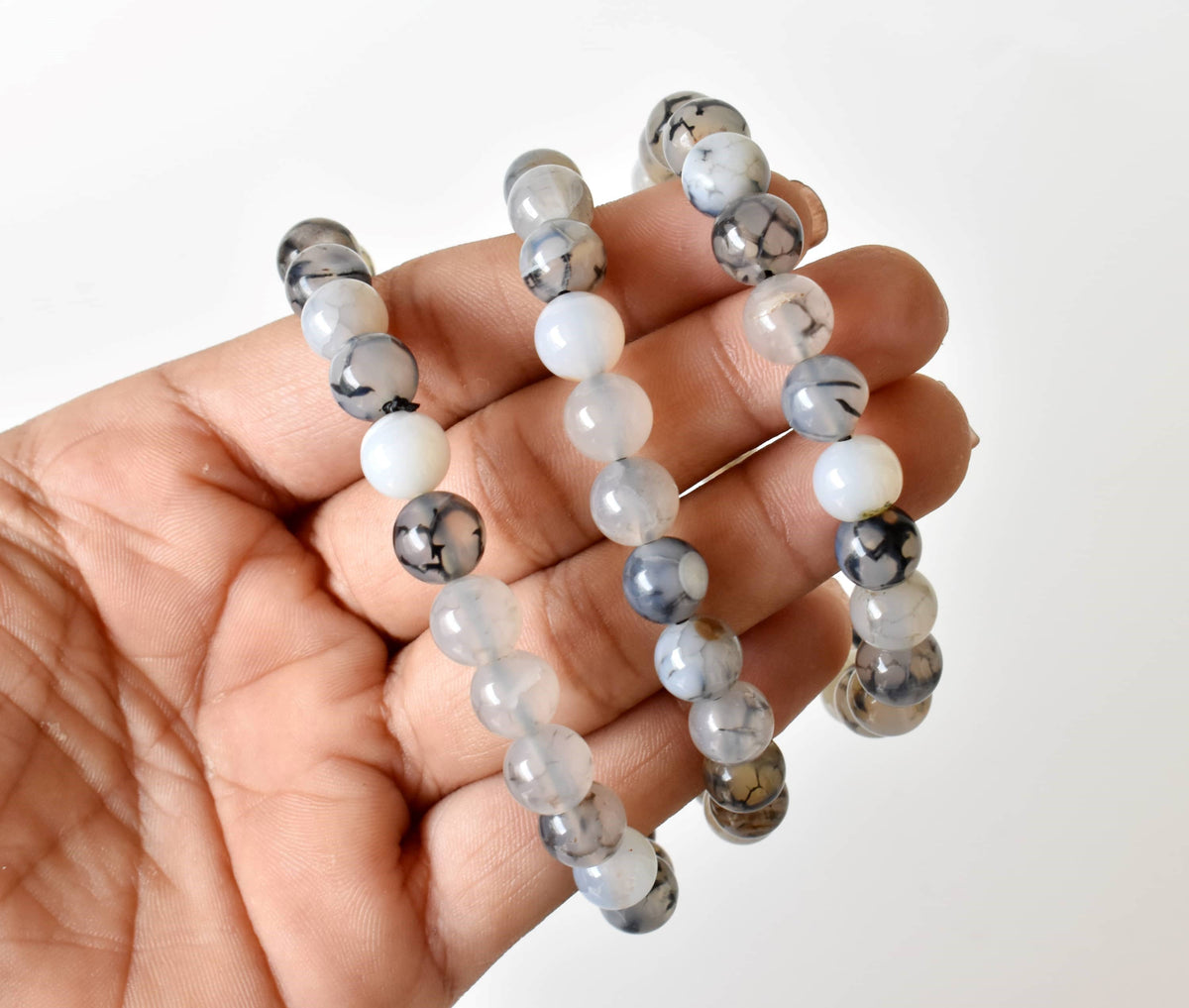 Healing Bracelet | Dragon Vein Agate | Gemstone Bracelet