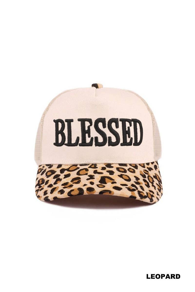 BLESSED Two Tone Mesh Snapback Hat
