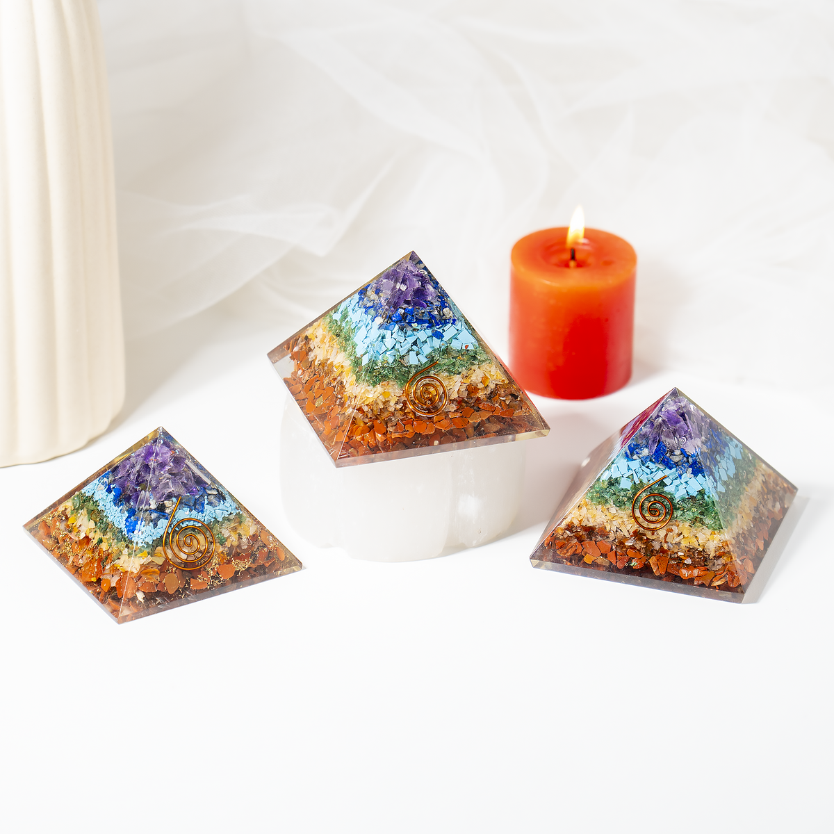 Orgone 7 Chakra Pyramid