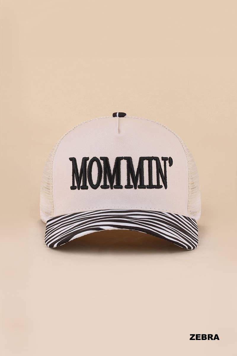 Mommin' Two Tone Mesh Snapback Hat