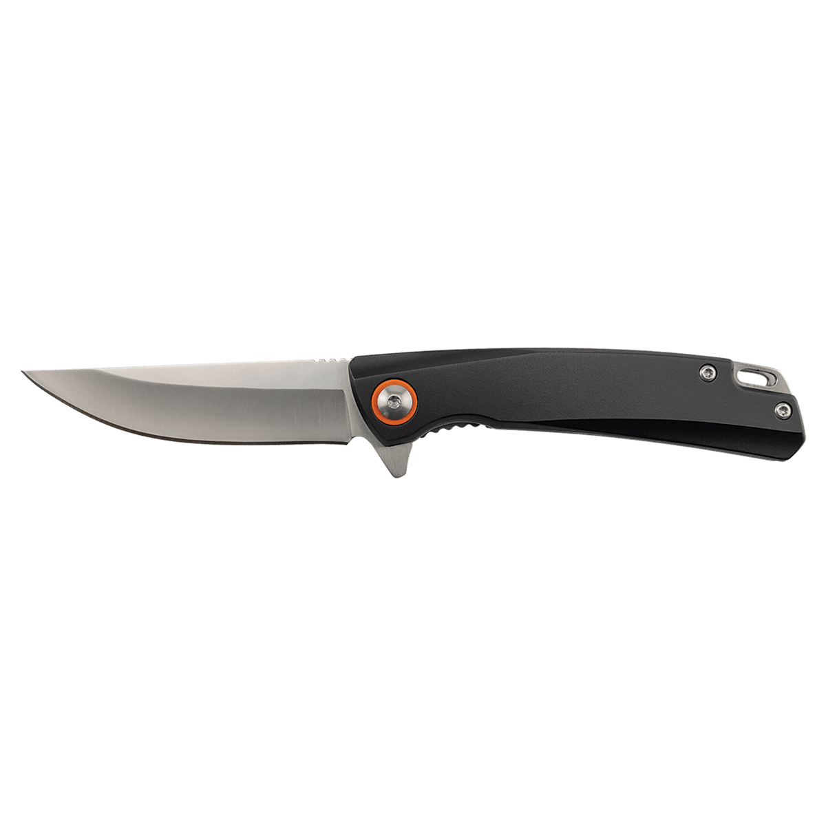 Bison River 4" Black Everyday Carry Knife with Ball Bearing Open Mechanism