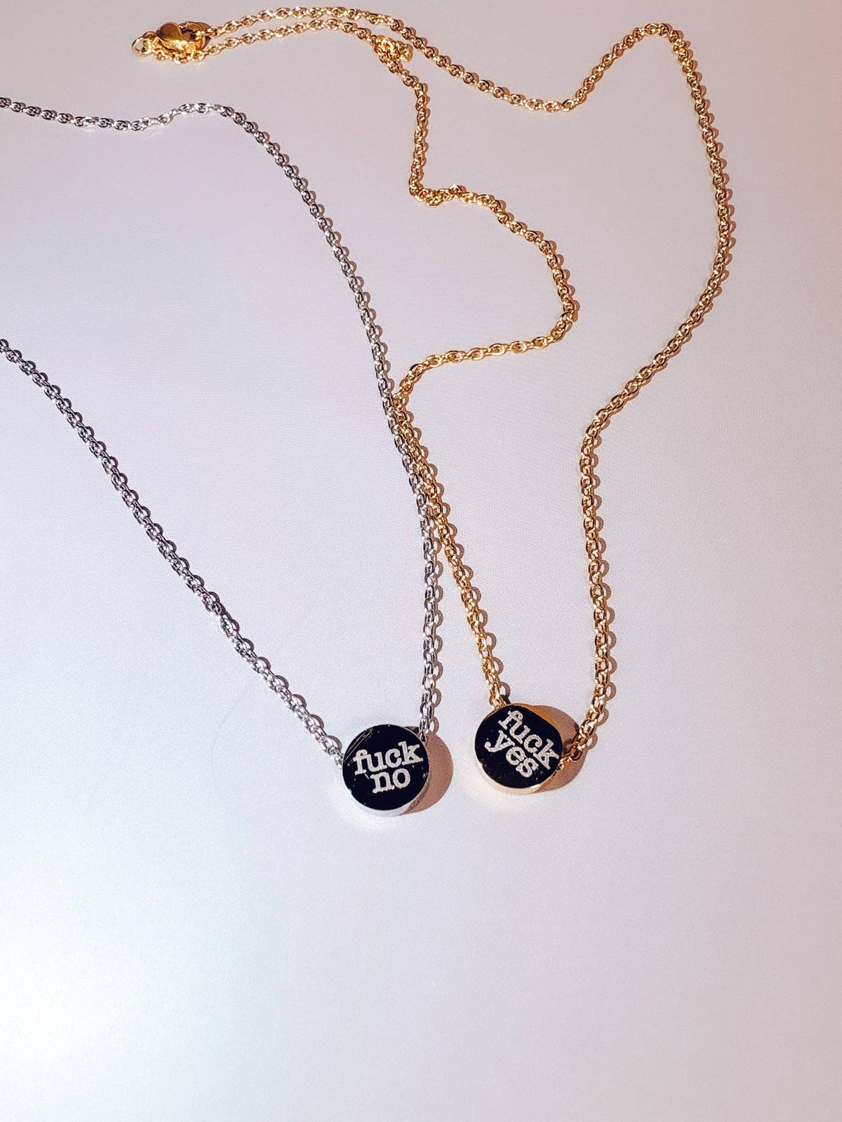 Reversible Necklace- Fuck Yes / Fuck No