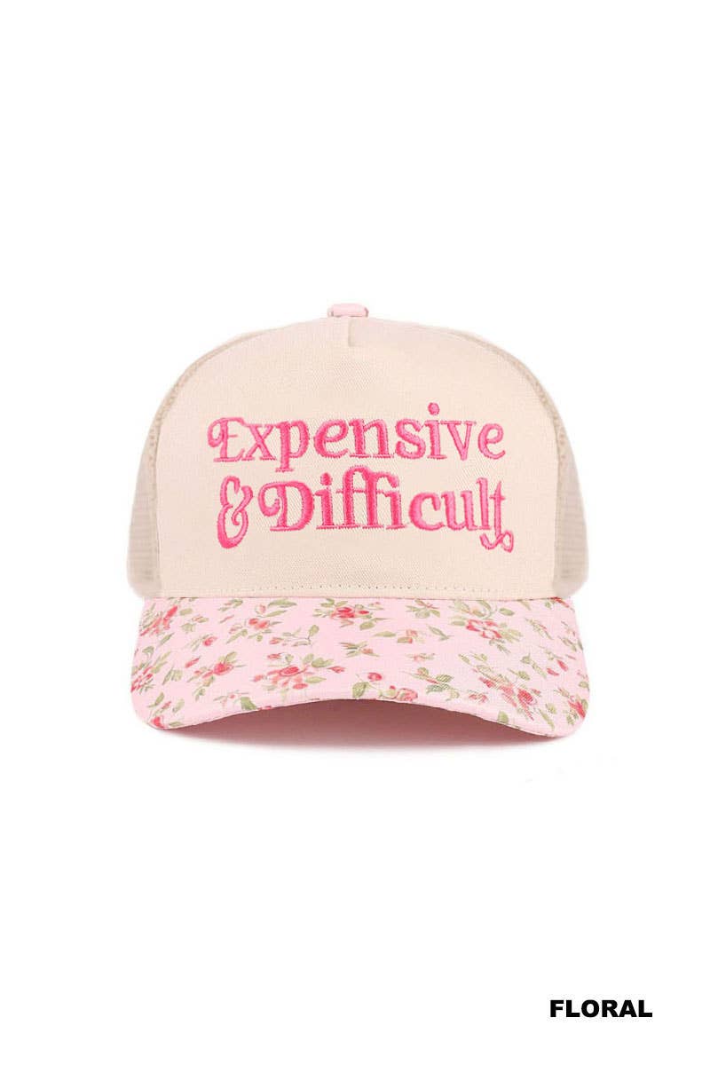 Expensive & Difficult Two Tone Mesh Snapback Hat