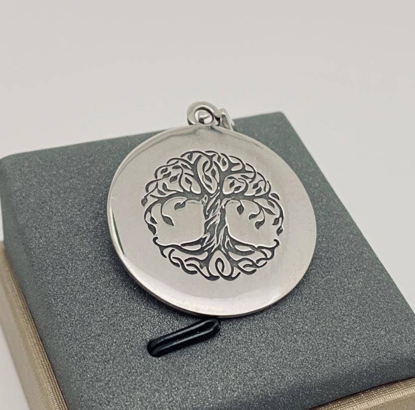 Viking Celtic Knot Stainless Steel Life Tree Pendant