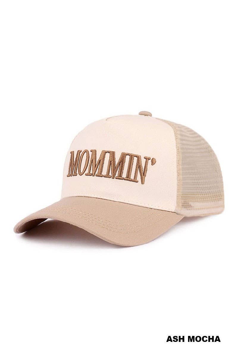 Mommin' Two Tone Mesh Snapback Hat