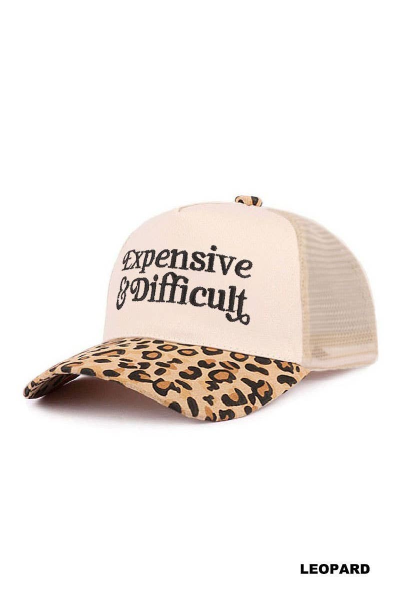 Expensive & Difficult Two Tone Mesh Snapback Hat