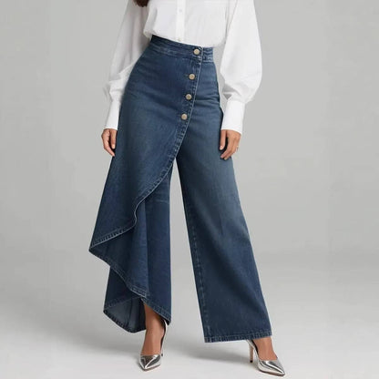 Denim Wide Leg High Waist Jeans
