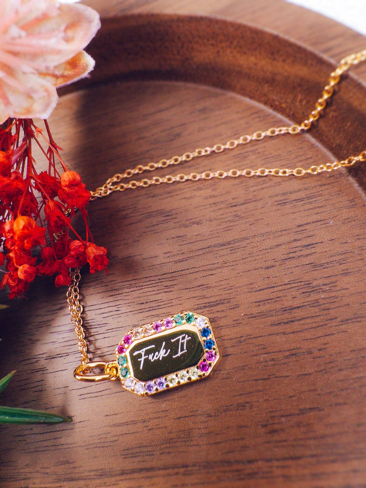 F*ck It Rainbow Necklace
