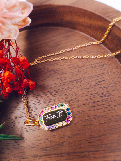 F*ck It Rainbow Necklace