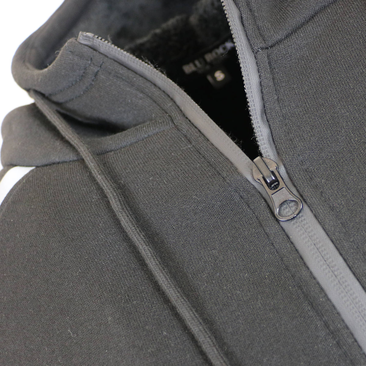 Men's Sherpa Fleece Lined Reflective Tech Zip Hoodie