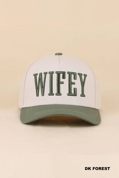 Wifey / Happy Wife / Auntie Two Tone Snapback Hat
