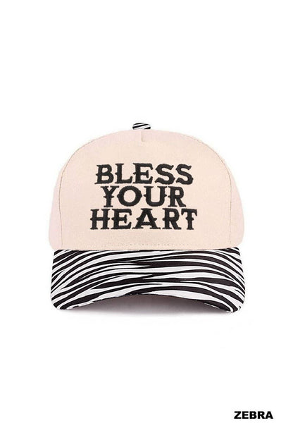 Bless Your Heart Two Tone Canvas Cotton Cap