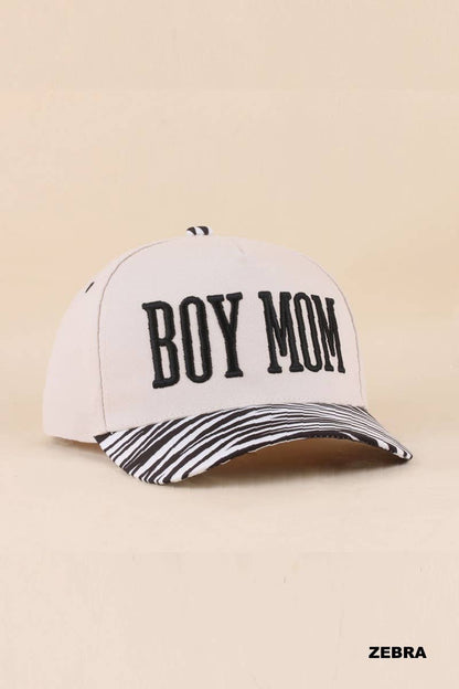 Boy Mom Two Tone Snapback Hat Zenana Consgt.