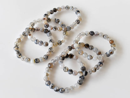 Healing Bracelet | Dragon Vein Agate | Gemstone Bracelet