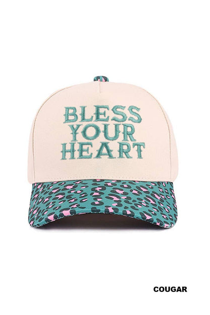 Bless Your Heart Two Tone Canvas Cotton Cap