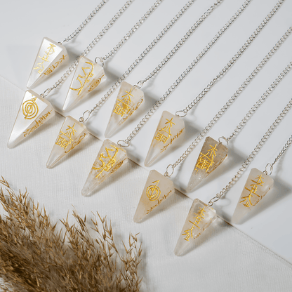 Gemstone Dowsing Pendulum | Chakra Healing Tool | Reiki Tool