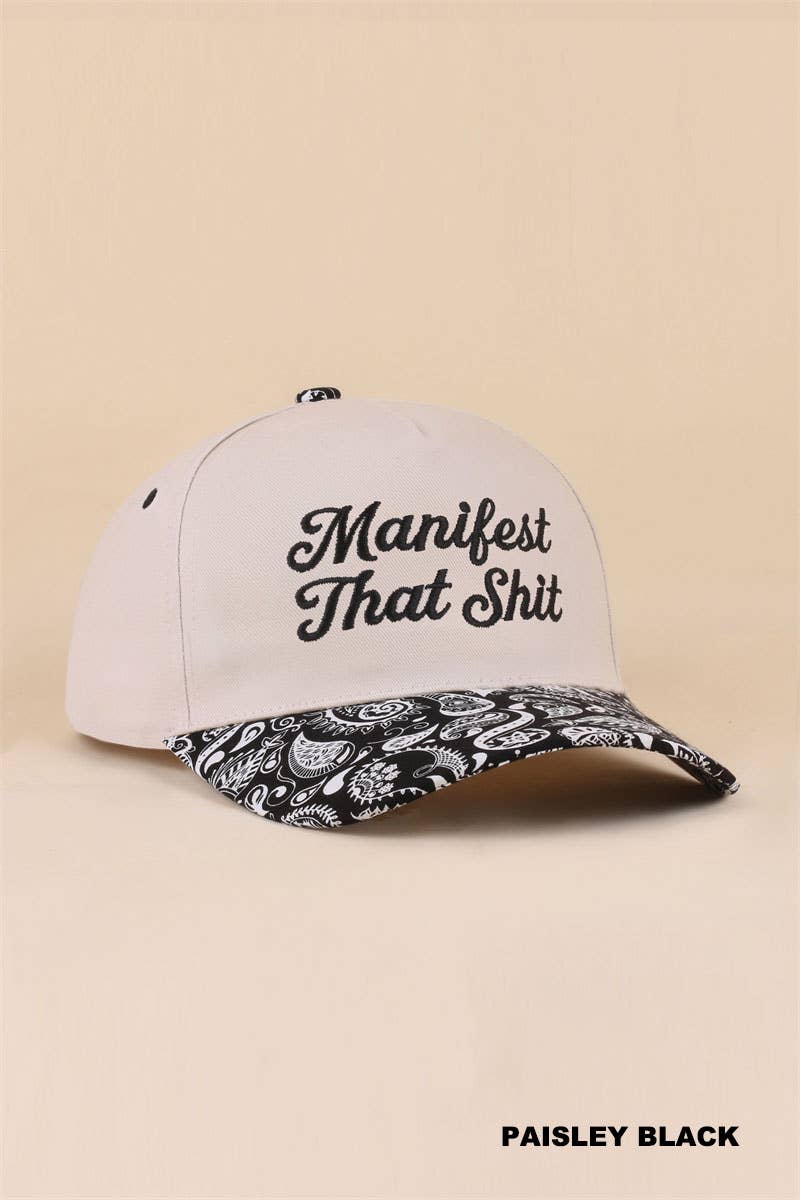 Manifest That Shit Two Tone Snapback Hat