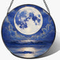 Glass Sun Catcher - Moon & Ocean