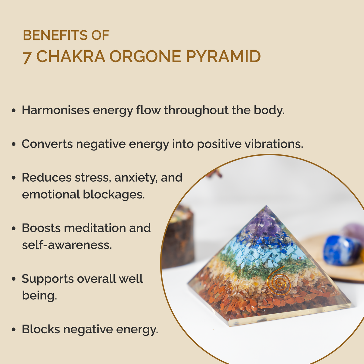 Orgone 7 Chakra Pyramid