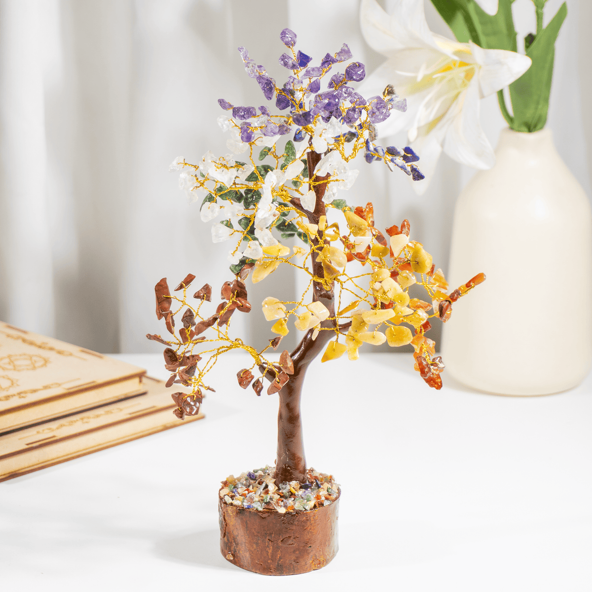 300 Chips Gemstone Tree | 7 Chakra Tree