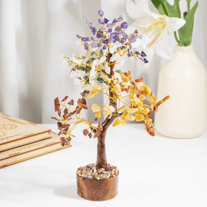 300 Chips Gemstone Tree | 7 Chakra Tree