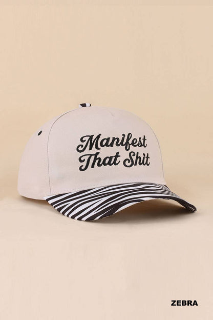 Manifest That Shit Two Tone Snapback Hat