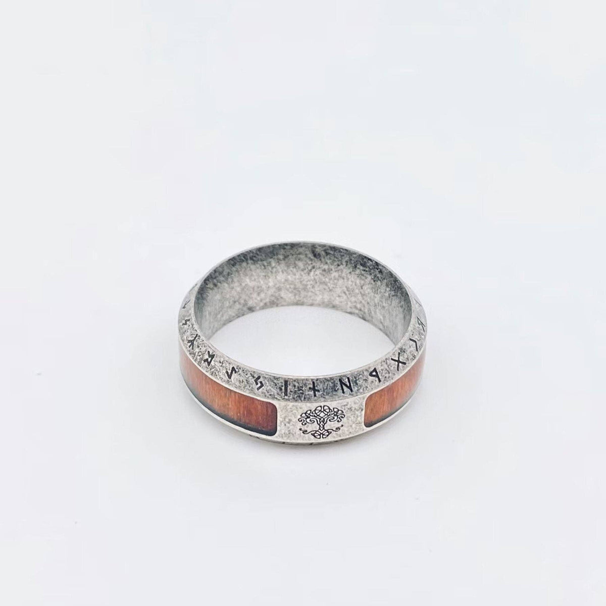 Tree of Life Rune Stainless Steel Ring