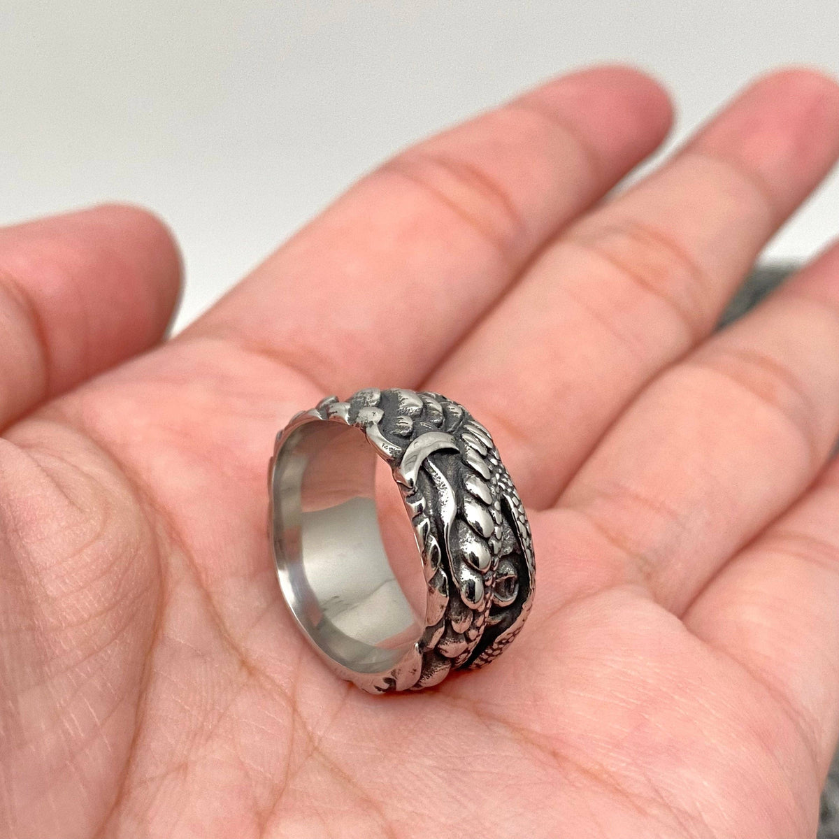 Python Stainless Steel Snake Ring