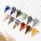 Gemstone Dowsing Pendulum | Chakra Healing Tool | Reiki Tool