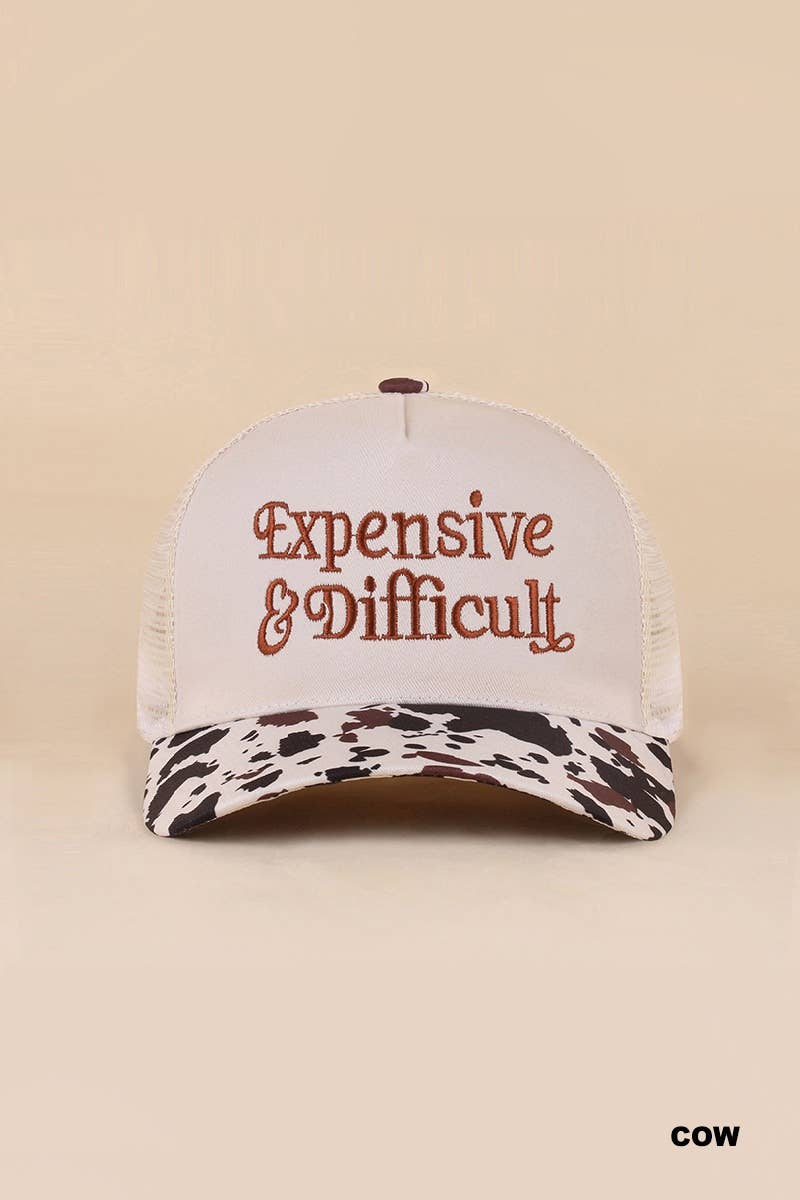 Expensive & Difficult Two Tone Mesh Snapback Hat