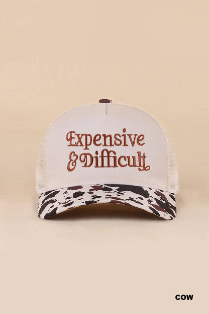 Expensive & Difficult Two Tone Mesh Snapback Hat