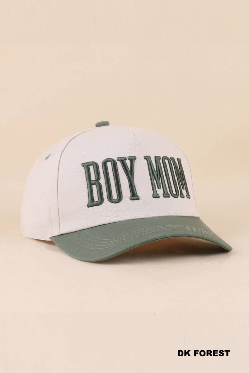 Boy Mom Two Tone Snapback Hat Zenana Consgt.