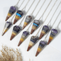 Gemstone Dowsing Pendulum | Chakra Healing Tool | Reiki Tool