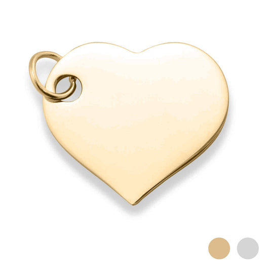 Stainless Steel Polished Heart Pendant