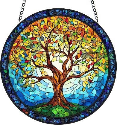 Glass Suncatcher - Tree of Life - Day
