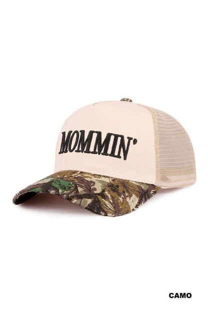 Mommin' Two Tone Mesh Snapback Hat