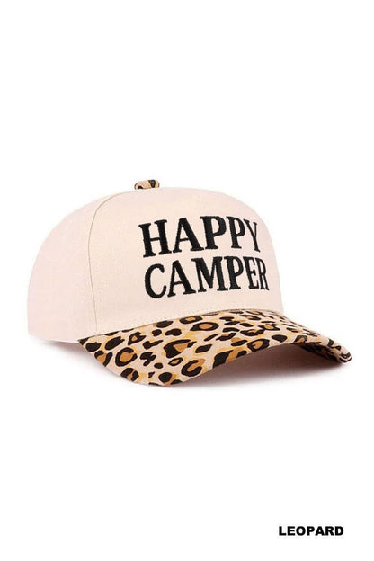 Happy Camper Two Tone Cotton Hat