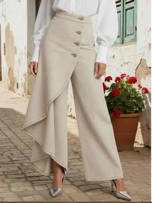 Denim Wide Leg High Waist Jeans
