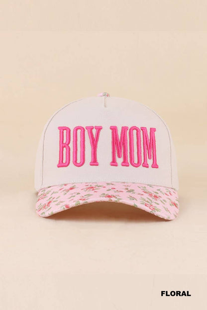 Boy Mom Two Tone Snapback Hat Zenana Consgt.