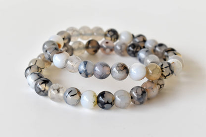 Healing Bracelet | Dragon Vein Agate | Gemstone Bracelet