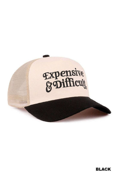 Expensive & Difficult Two Tone Mesh Snapback Hat