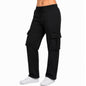 Womens Fleece-Lined Cargo Sweatpant
