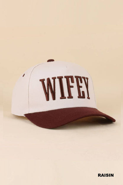 Wifey / Happy Wife / Auntie Two Tone Snapback Hat
