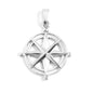 Stainless Steel Compass Rose Pendant for Men & Women