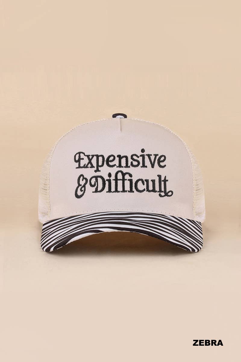 Expensive & Difficult Two Tone Mesh Snapback Hat