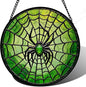Glass Suncatcher - Spider & Web
