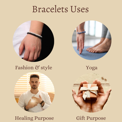 Healing Bracelet | Dragon Vein Agate | Gemstone Bracelet