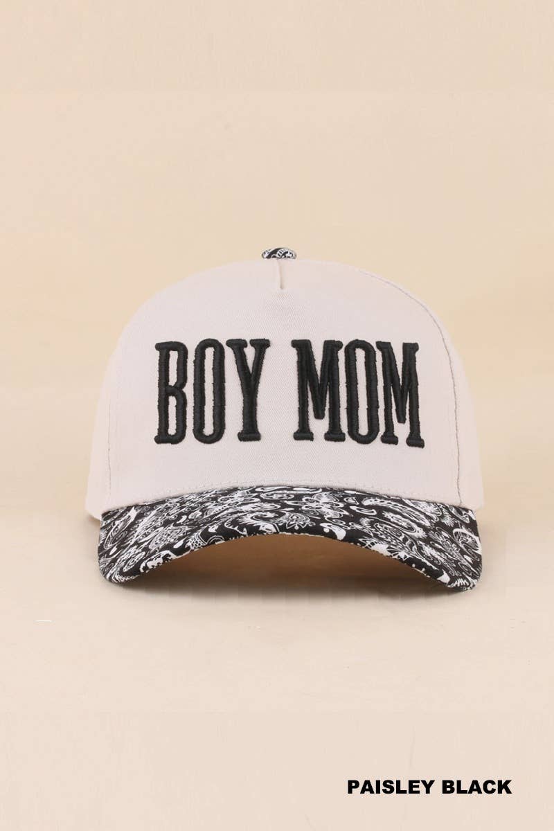 Boy Mom Two Tone Snapback Hat Zenana Consgt.